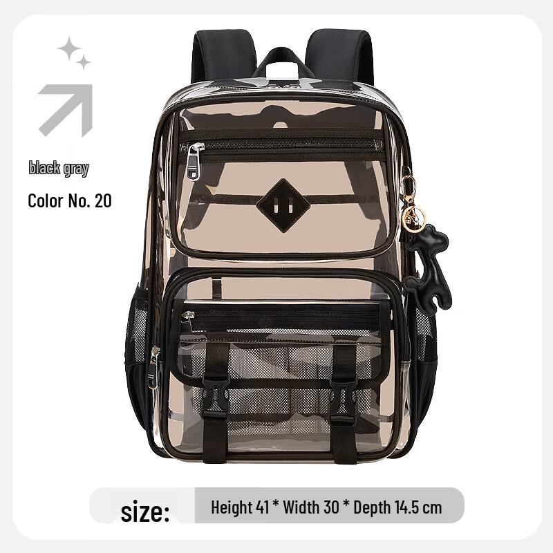 Ins Style Transparent Ita School Backpack