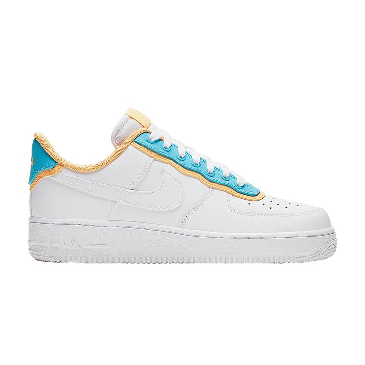 

Двухслойные женские кроссовки Nike Air Force 1 Low SE белые AA0287-105