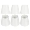 6Pcs Household Chandelier Fabric Lampshade Lamps Cover Decoration for E14 Light Bulb