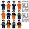 M8119 M8025 Police Hunt For Fugitive Building Block Minifigures Small Particles Pieced Toy Bags