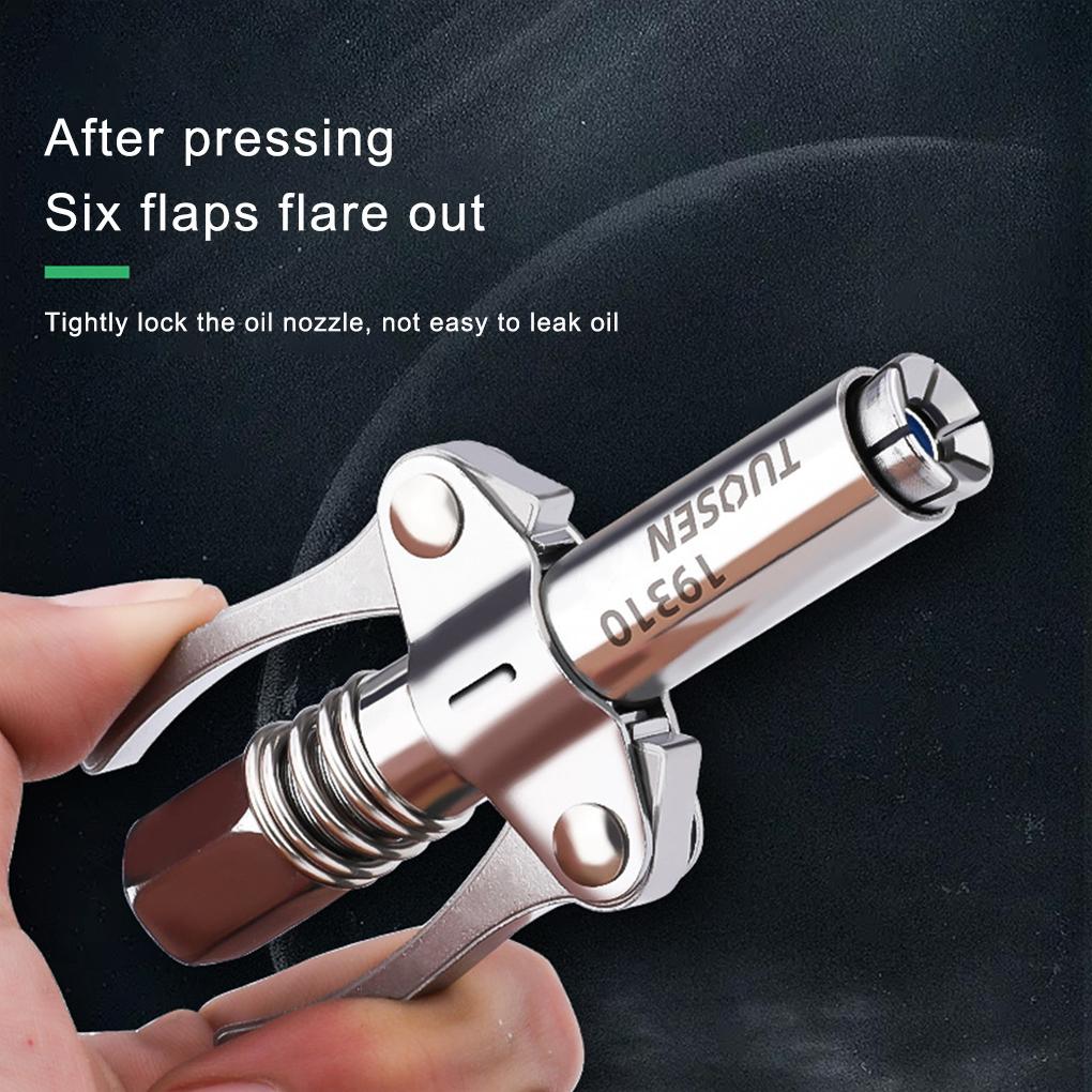 Grease Gun Coupler High Pressure Grease Nozzle Oil Pump Car Syringe Lubricant Tip Repair Accessories Lubricant
