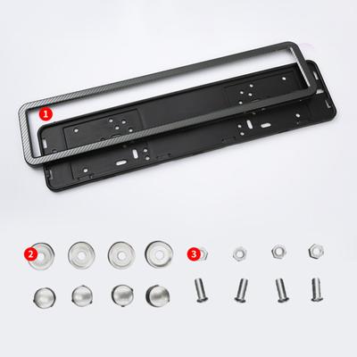 Car Universal Uk Eu Euro European German  License Plate Holder Frame