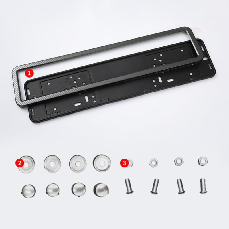 Car Universal Uk Eu Euro European German  License Plate Holder Frame