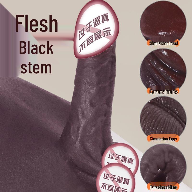 Pantaloni da uomo in pelle traforata con pene finto in carne morbida Lingerie