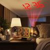Large Screen Projection Alarm Clock Temperature Digital Alarm Clock LED Projection Clock  Office