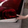 3pcs Romantic Rose Love Print Fitted Sheet Set, Soft Comfortable Breathable Bedding Mattress Protector Set, For Bedroom, Guest