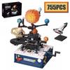 Technical City T5002 Erde Drehendes Sonnensystem Bausteine Set - Pädagogisches Experimentierspielzeug für Kinder Geschenk