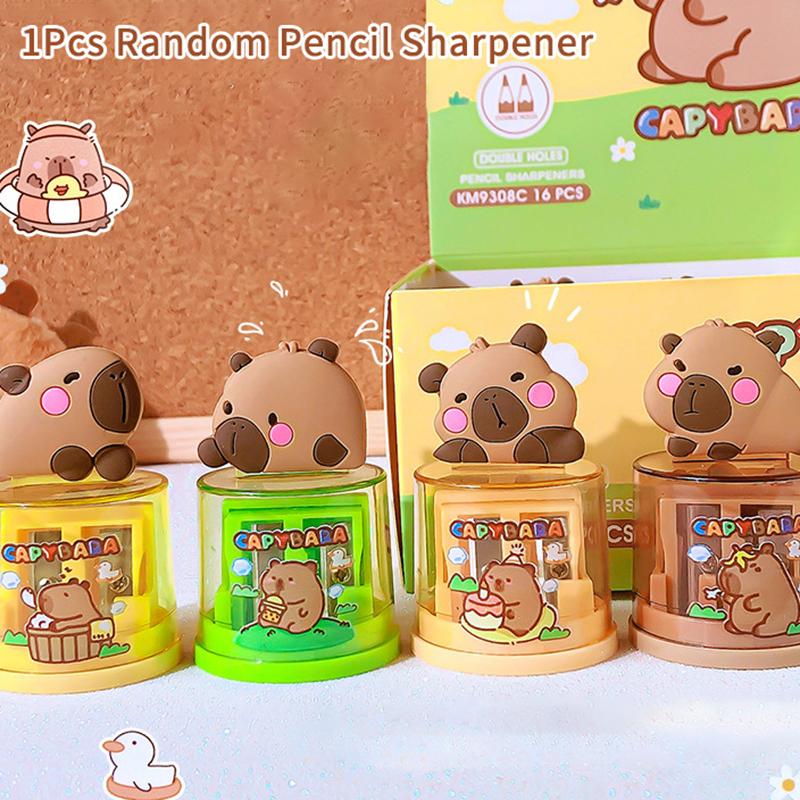 Kawaii Przenośna Temperówka Kapibara Kreatywna Kreskówkowa Temperówka Artykuły Biurowe Szkolne Artykuły Papiernicze dla Uczniów Prezenty