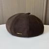 Female autumn and winter new woolen beret fashionable British style painter hat retro versatile face small bud hat