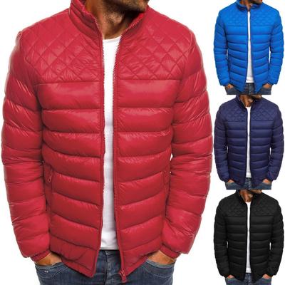 Men's Autumn Winter Zipper Warm Down Jacket Packable Light  Coat