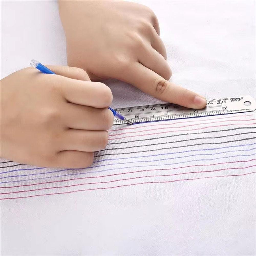 40Pcs Coarse Rod Heat Erasable Marking Pen Fabric Sewing 13cm High Temperature Disappearance Refill Marker Pen