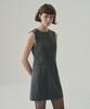 Deuloupisumeon Welt Pocket Sleeveless Mini Dress [Black]