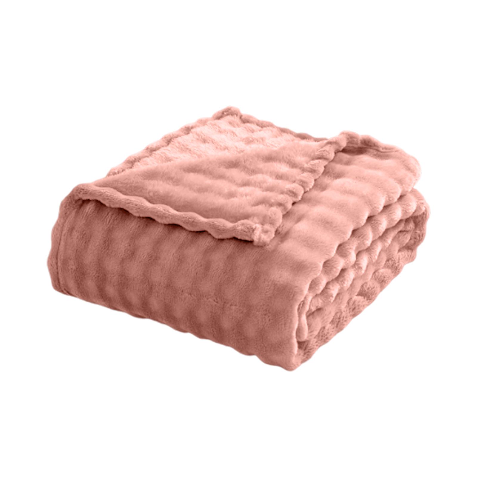 

Взрослый плед 100*150см, Женский плед, Удобный плюшевый плед для девочки, Мягкий и искусственный плед, Пузырчатый плед для диванов, кресел, Ан розовый