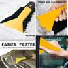 Car Windshield Snow Frost Ice Removal Shovel Scraper Cleaning Tool Triangle Window Tinting Squeegee with Non-Slip Long Handle