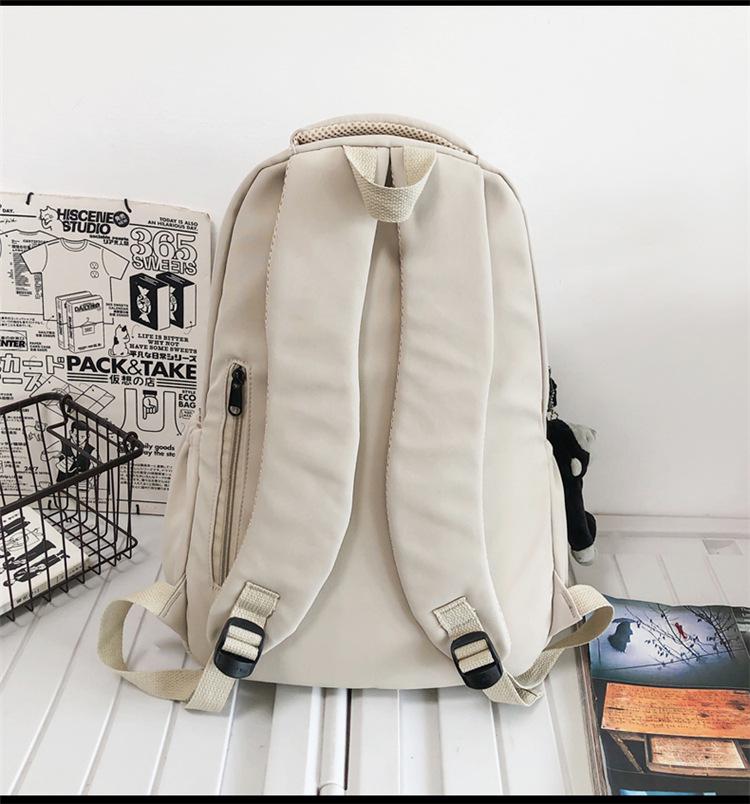 Women's 2025 Korean Style Casual Backpack - Large Capacity School Bag for Girls