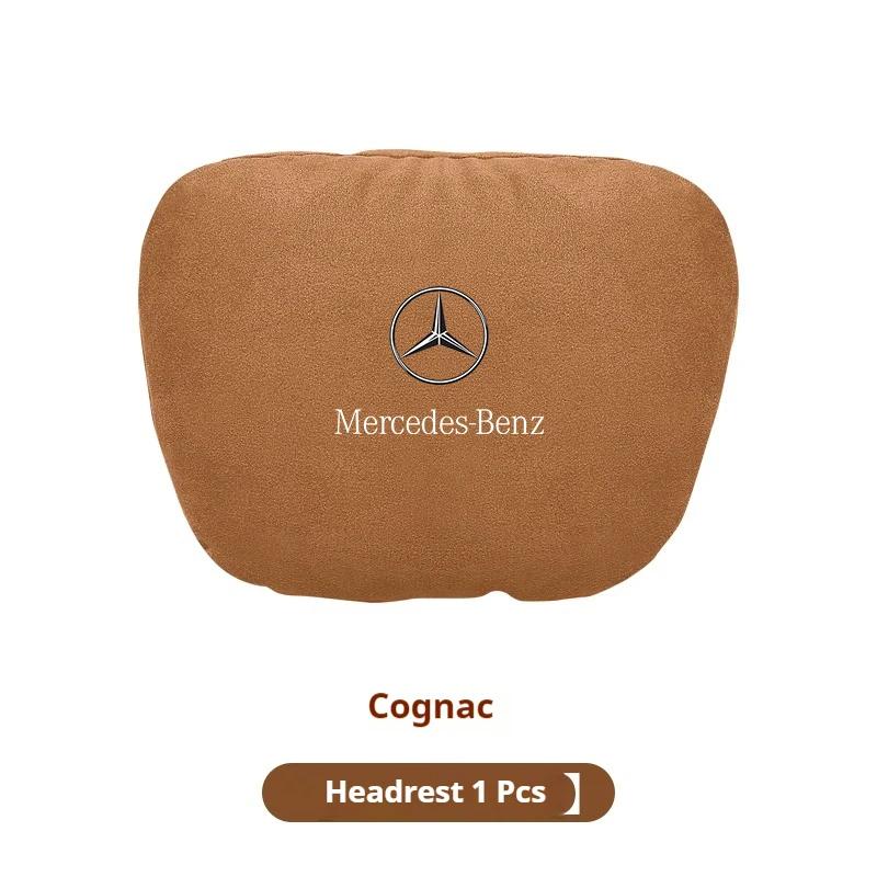 Car Sticker Mercedes Benz A B C E S V R Class GLB GLC GLE Sprinter Pilot SLK SLC AMG W204 ML Car Headrest Neck Support Seat Soft