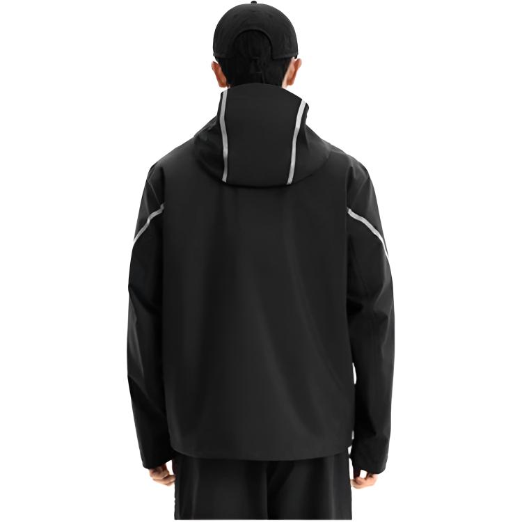 Li-Ning Outdoor CF Letter Zipper Hooded Versatile Casual Windproof Breathable Jacket Unisex Jacket AEMW005-4
