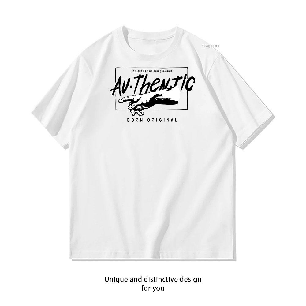 

Powerful Pointing Finger cotton T shirt Unisex Adult couple streetwealtops tee Short sleev Casual 4XL