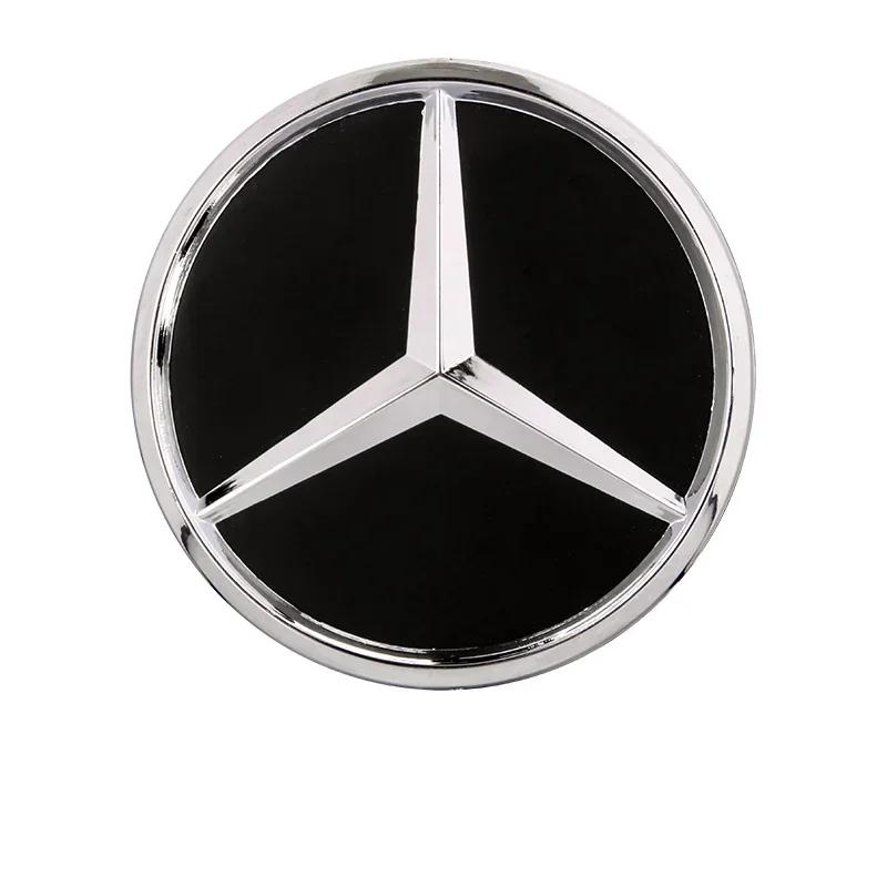 

New 2025 For Mercedes Benz 4PCS 75mm Car Wheel Center Hub Caps Cover for Mercedes Benz B/C/E/S Class A Class C200L GLC GLK CLA A