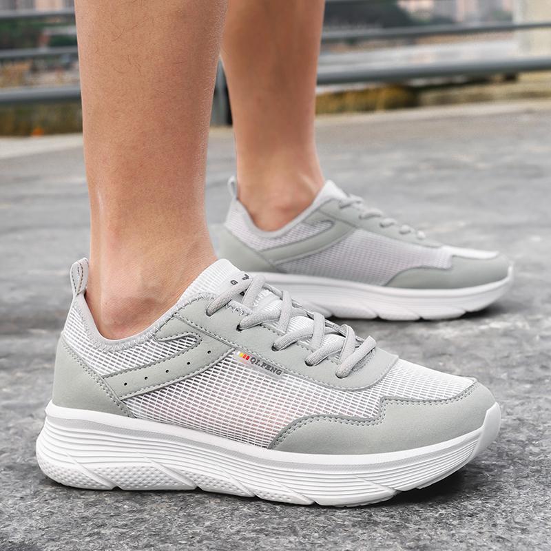 Herren-Laufschuhe, atmungsaktiv, Sport-Sneaker zum Schnüren, bequem, lässig, Wanderschuhe, Sportschuhe für das Training