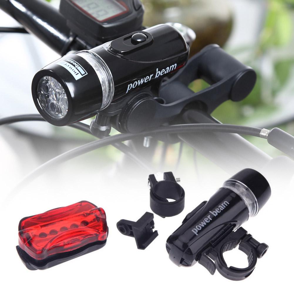 LED Bicycle Front Rear Light Set MTB Bike Headlight Taillight Night Riding Safety Warning Head Tail Lamp Cycling Accessories