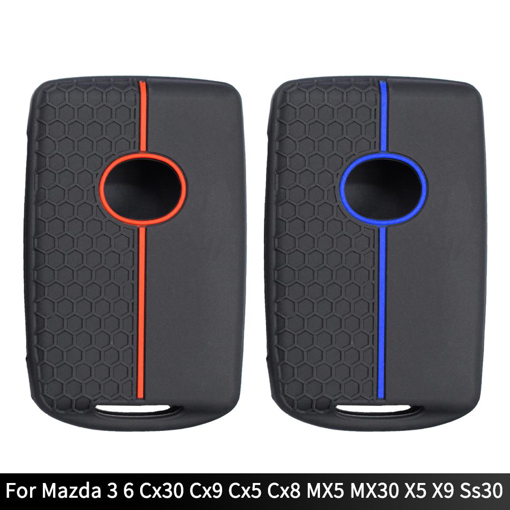 Silicone Car Key Case Holder Key Accessories Keychain For Mazda 3 6 Cx30 Cx9 Cx5 Cx8 MX5 MX30 X5 X9 Ss30 Key Cover