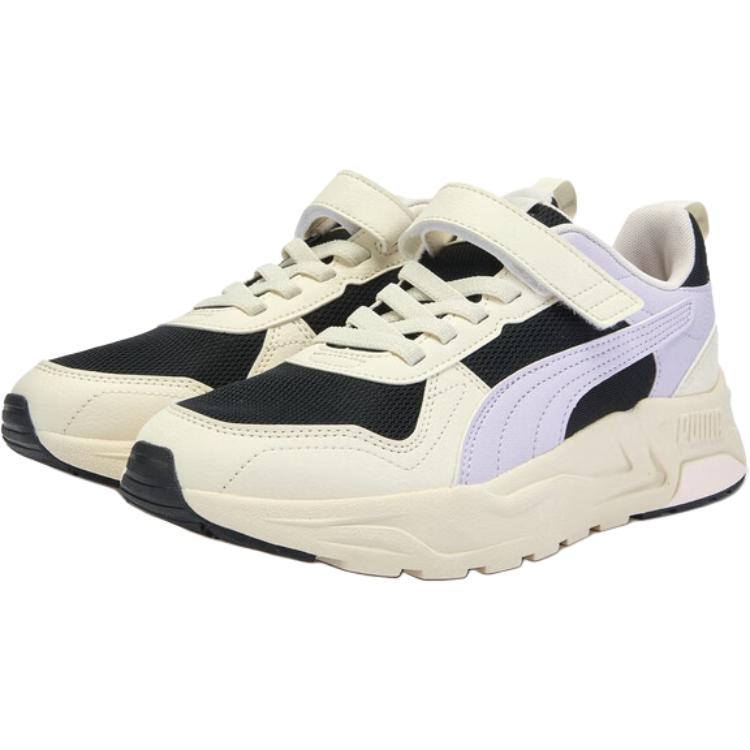 Puma Trinity 2 LT AC+ Comfortable Versatile Breathable Low-Top Casual Shoes Kids Sneakers Off-White 403704-06