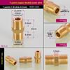 Mässingsrör Hex Nippelkoppling Snabbkoppling Adapter 1/8 1/4 3/8 1/2 3/4 1 Hane till Hane Gänga Vatten Olja Gas Anslutning
