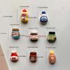 8pcs Refrigerator Magnets Kawaii Cartoon Food Fridge Magnets Cute Decorative Magnets Personalized Fridge Magnet Locker Cabinet