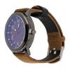 Men Analog Watch Fashion Casual PU Leather Strap Round Face Mineral Glass Easy Reading Quartz Wrist Watch for Indoor Outdoor Activities