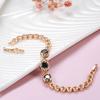 Fashion Ethnic Bride Black Natural Zircon Bracelet For Women Luxury  Rose Gold Vintage Wedding Fine Jewelry  New
