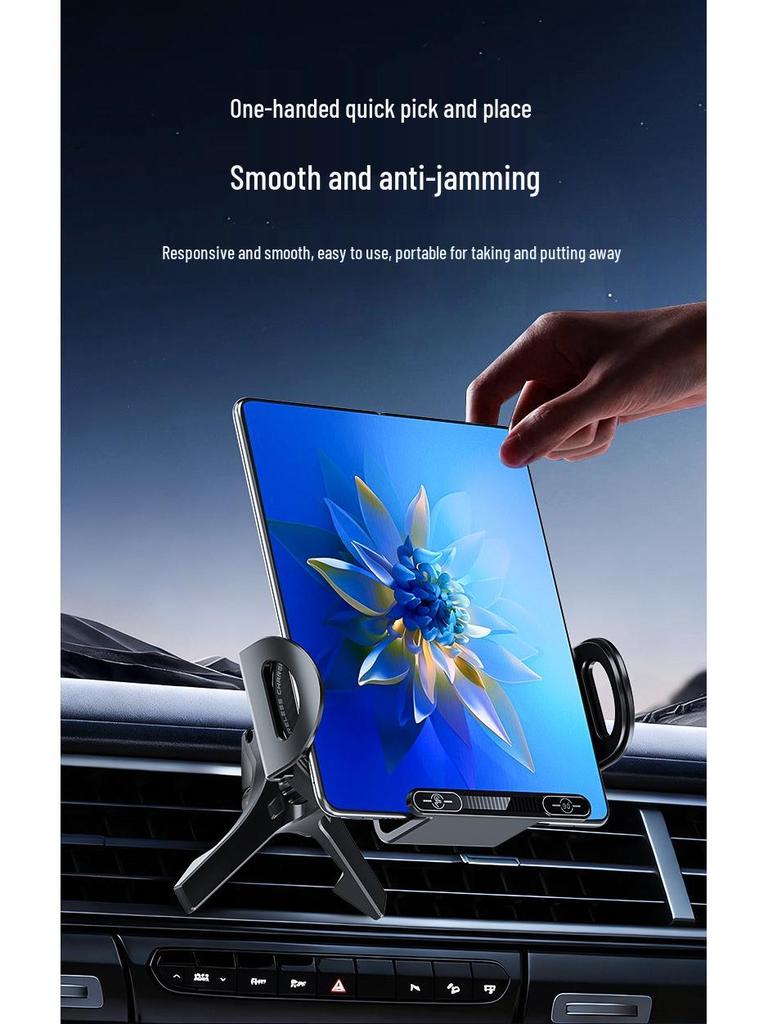 15W Magnetischer Kabelloser Autoladegerät & Halter, 360° Drehbarer Lüftungsschlitz-Halter