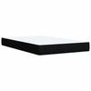 Vidaxl Continental Bed With Mattress, Black, 120X190 Cm, Fabric