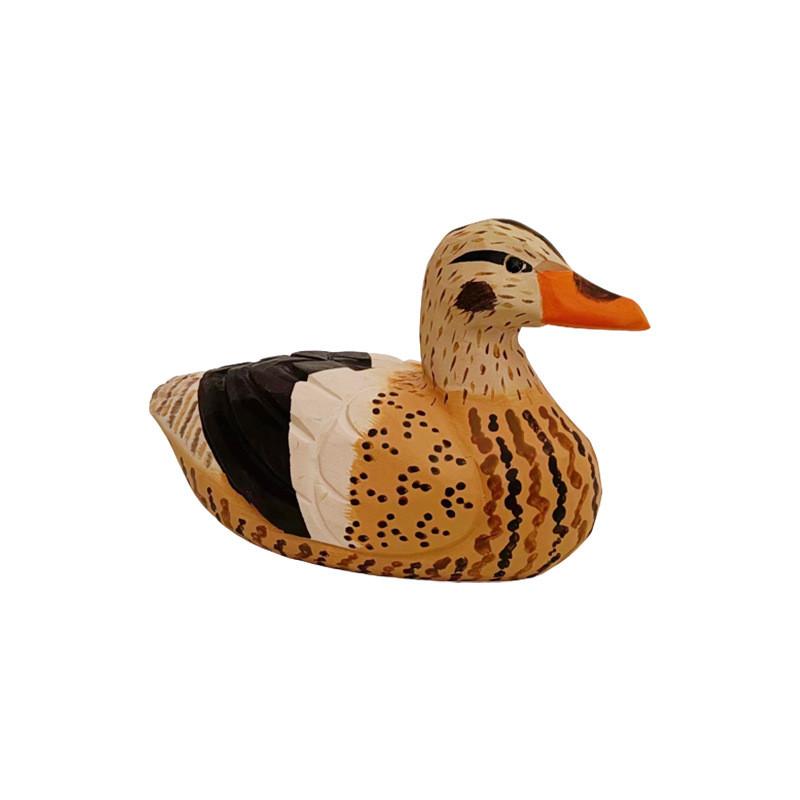 Wooden Handcrafted Duck Figurine For Home Office And Garden Decor