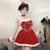 Sex Underwear Sexy Christmas New Year's Day Costume Red Nightdress Robe Stage Performance Suit Female 8