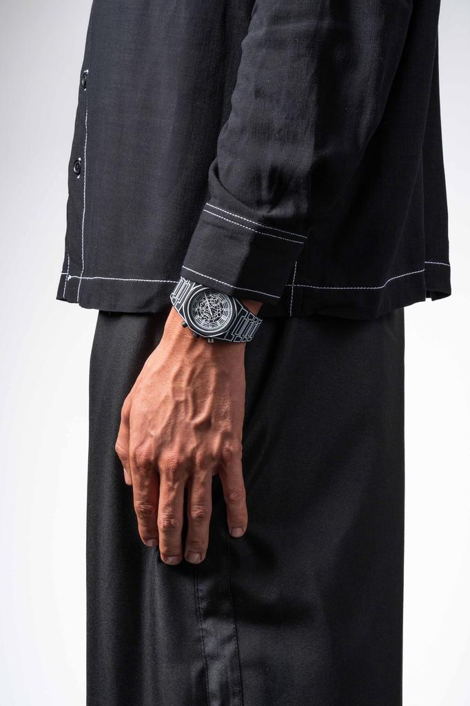 Authorized Distributor D1 Milano Watch Polychrono Black Sketch PHBJ14 [D1 MILANO] Men's [POLYCARBON] 40.5mm