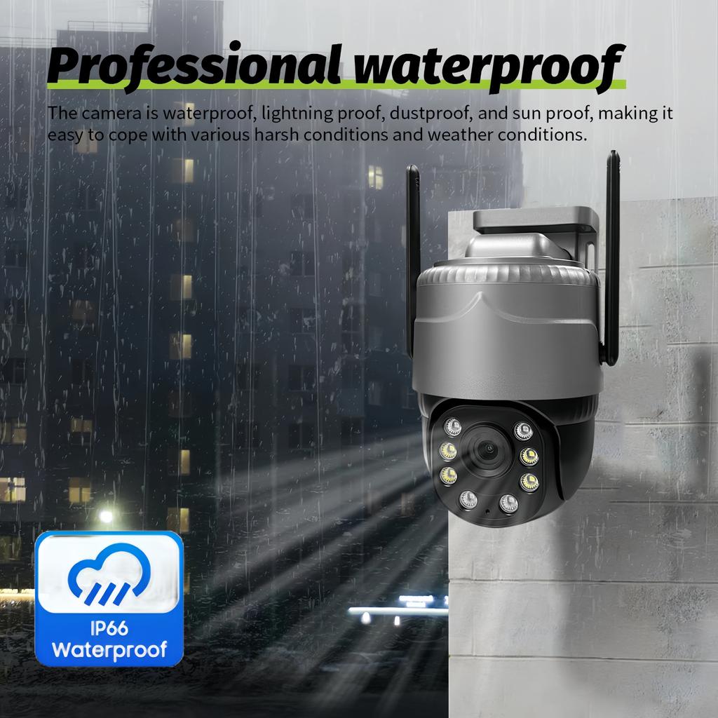 5MP HD 4G SIM Card Camera, Wireless CCTV Monitoring, Outdoor Waterproof, Intelligent Tracking, Two-way Audio V380pro Monitoring