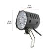 Electric Bicycle 12W Bright Headlights LED Spotlight Scooter Front Light for w/
