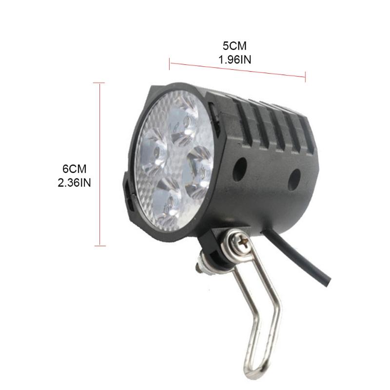 Electric Bicycle 12W Bright Headlights LED Spotlight Scooter Front Light for w/