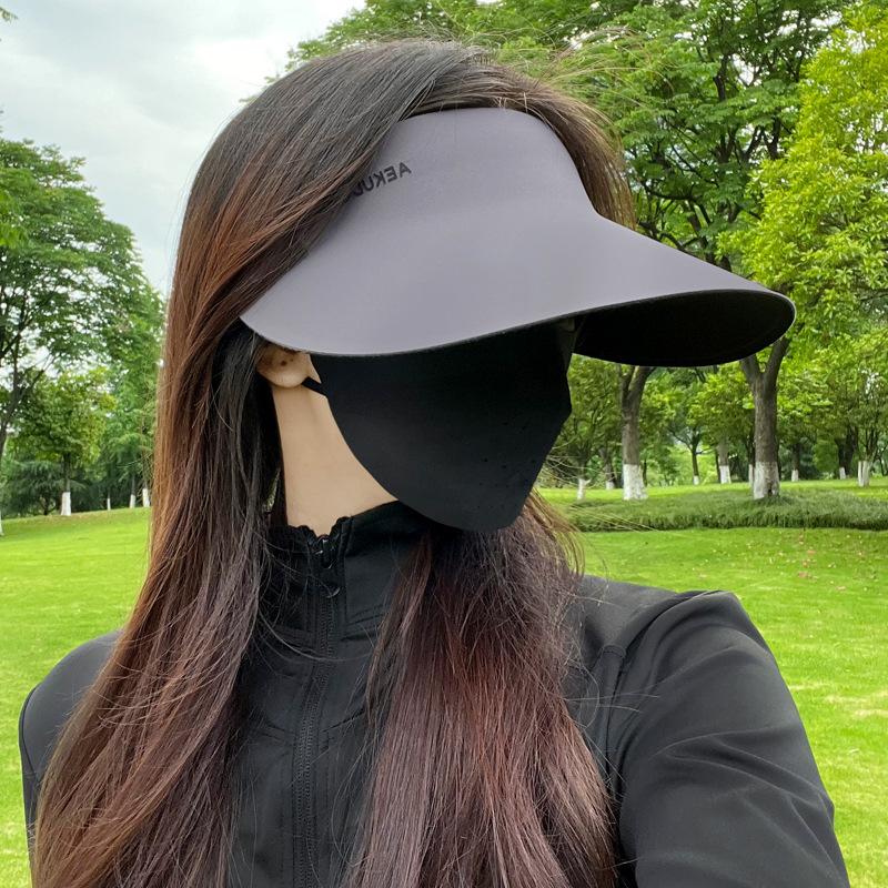 

Интегрированная шляпа от солнца женская несенсорная шляпа от солнца защита от УФ-лучей складная спортивная шляпа с открытым верхом уличная шляпа от солнца мужская Adjustable (48-60cm) (same for men and women)