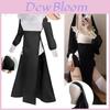 Costume de Cosplay de Monja Chowbie Sensual con Cruz para Halloween