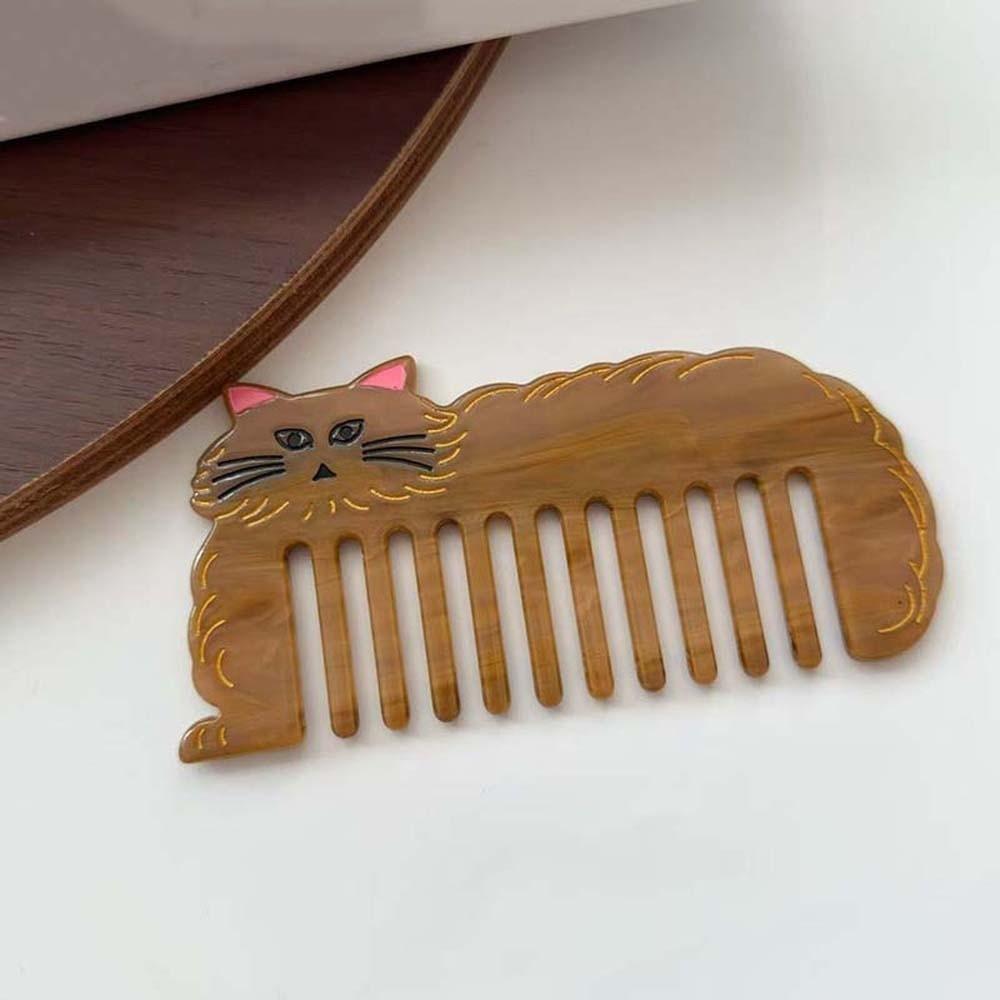 Acetate Makeup Comb Cat Hairdressing Combs Creative Acetic Acid Comb  Barber Shop Salon