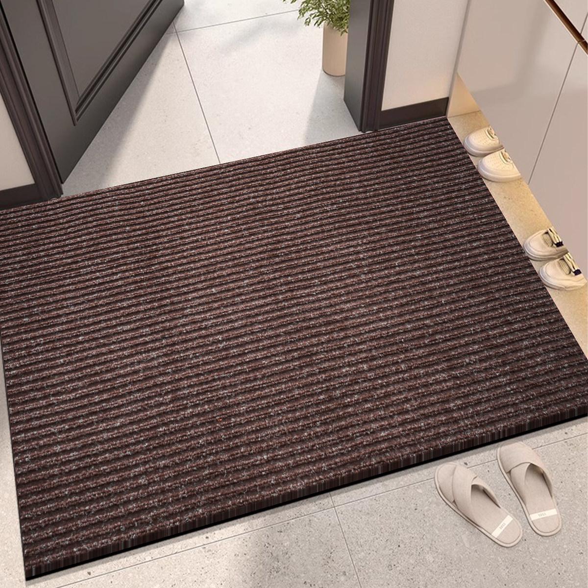 

Нескользящий полосатый коврик для входной двери для дома или офиса - Влагопоглощающий и удаляющий пыль ковер 40x60cm