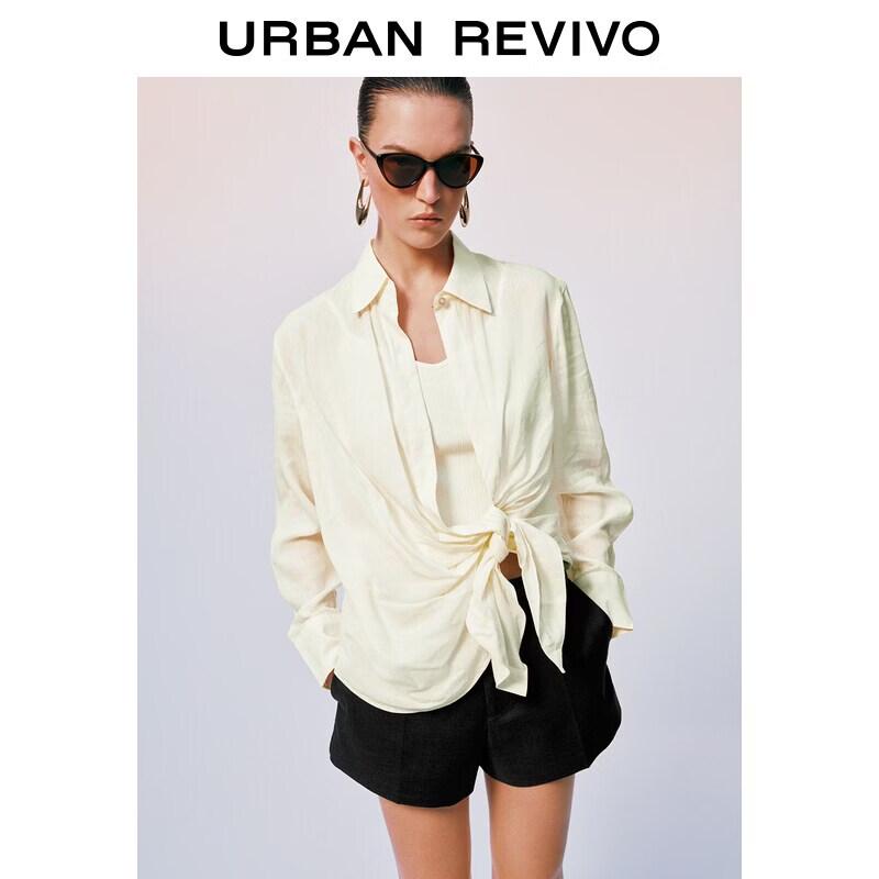 Women s Irregular Pleated Textured Long Sleeve Shirt S