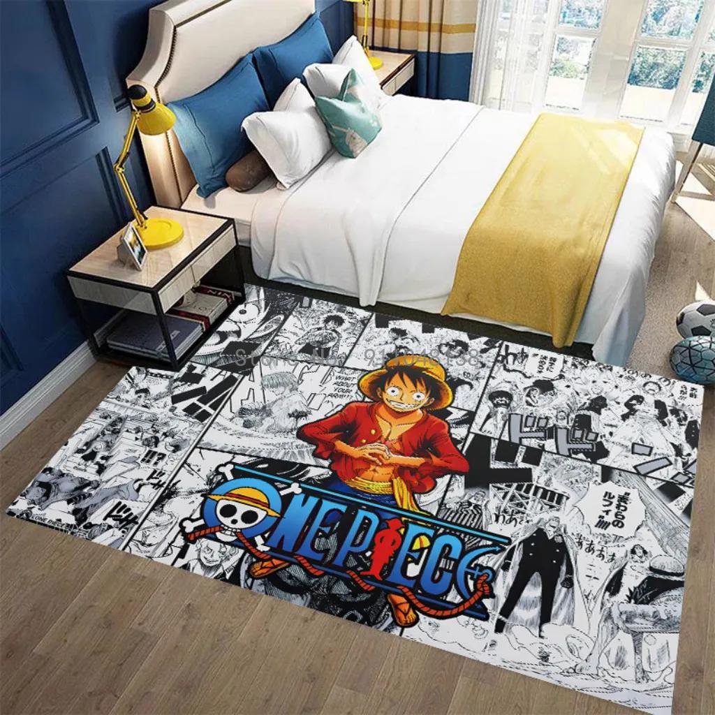 2026 Anime One Piece Japan Cartoon Teppich Teppich Für Wohnzimmer Schlafzimmer Sofa Fußmatte Dekoration Kinder Spielen Rutschfester Boden