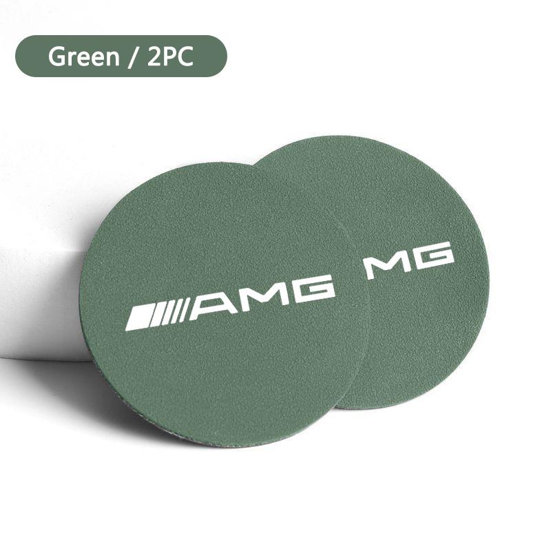 Car Water Cup Pad Car Coaster Anti-Slip Drink Holder Mat Suede For MERCEDES BENZ W211 W204 W210 W203 CLA GLA Auto Accessories PF0