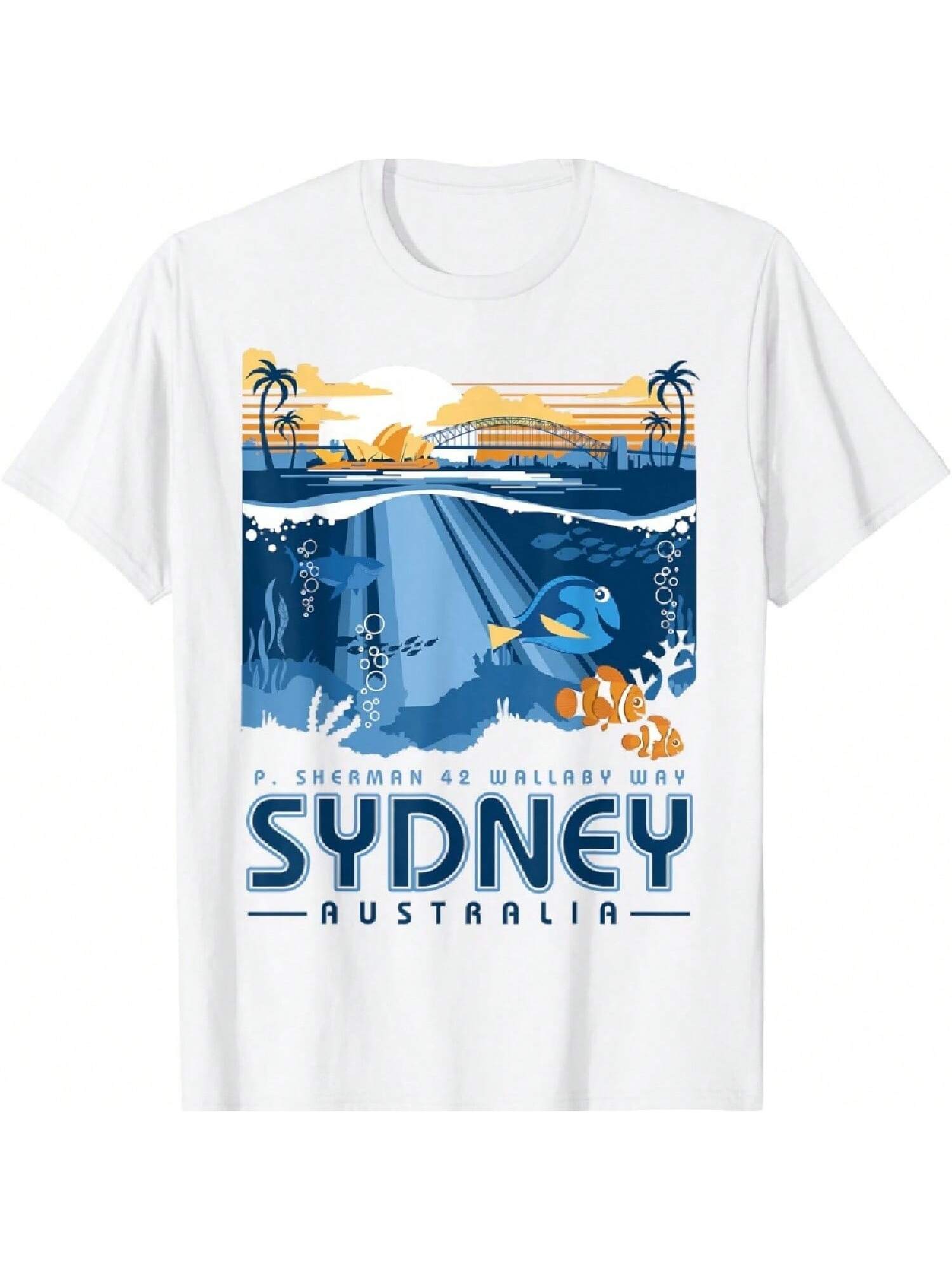 Pixar Sydney Australia Poster T-Shirt S разноцветный