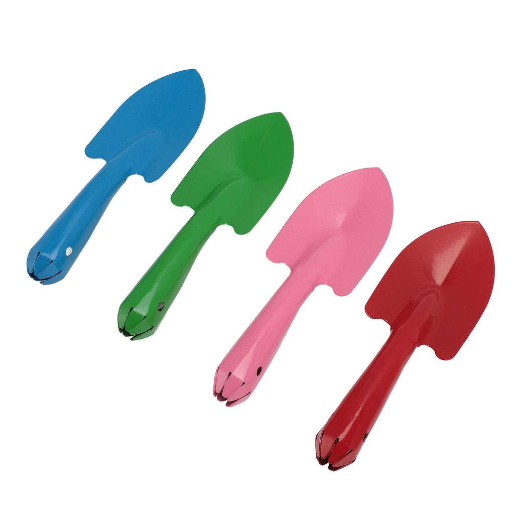 4Pcs Garden Shovel Set Colorful Metal Hand Trowel for Flower Soil Planting Digging Transplanting