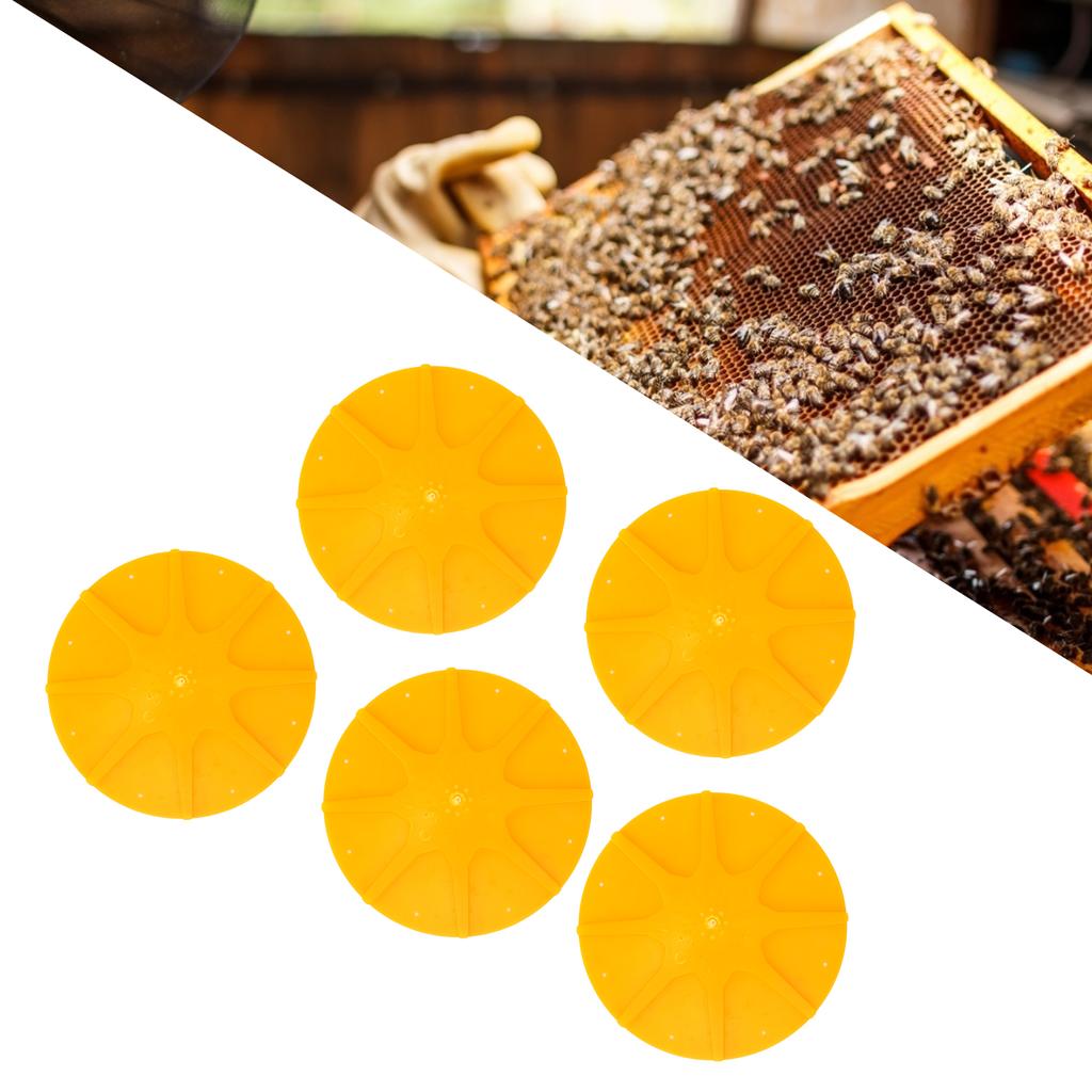 5 Pieces of 8?Way Bee Escape Equipment Beekeeping Beehive Round Beekeeper Tool for Beekeeping