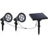 LED Solar Spotlight - - Family Spiky - 3 W - Cool White - PVC - Black